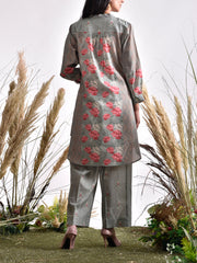 Green Cotton Printed Co Ord Set