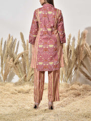 Onion Pink Cotton Printed Co Ord Set