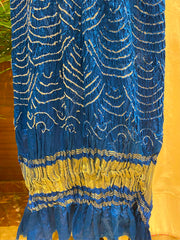 Blue Bandhani Dupatta