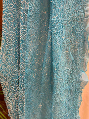 Sky Blue Bandhani Dupatta