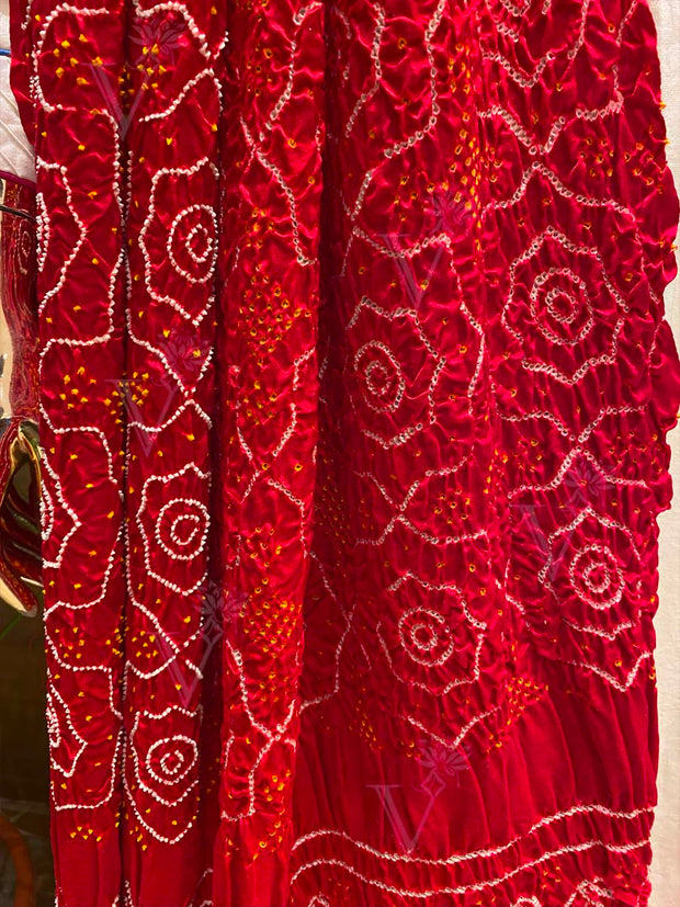 Red Bandhani Dupatta