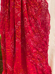 Red Bandhani Dupatta