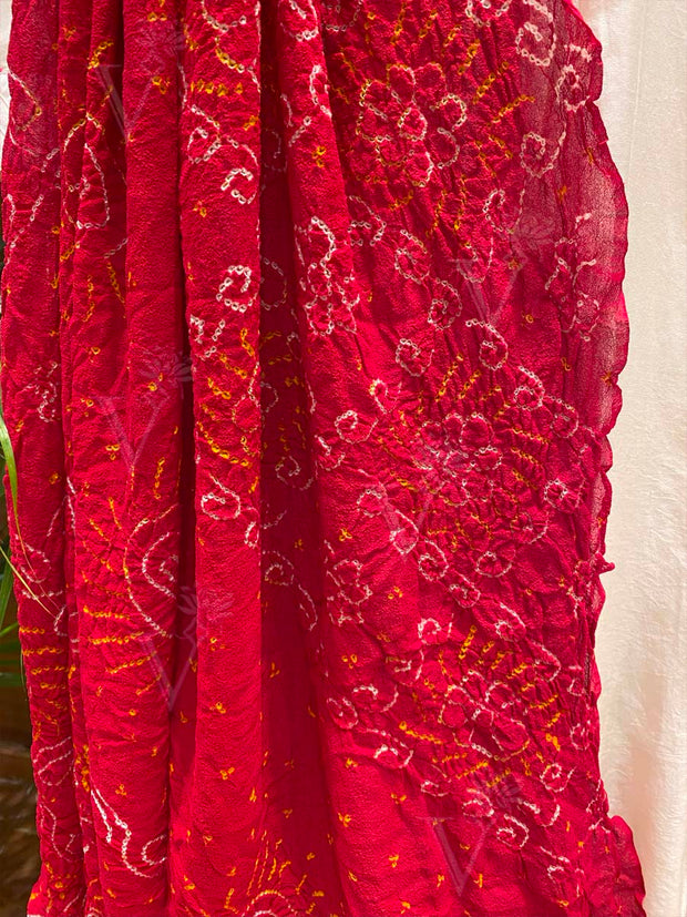 Red Bandhani Dupatta