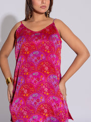 Pink Chiffon Printed Co-Ord Set