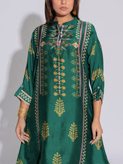 Green Vasansi Silk Printed Co-Ord Set