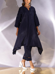 Blue Silk Co Ord Set
