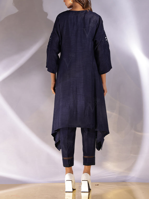 Blue Silk Co Ord Set