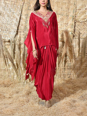 DD35, MTO, RK, cape set , drape skirt set 