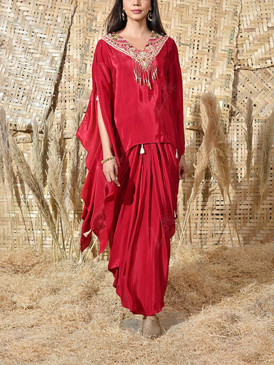 DD35, MTO, RK, cape set , drape skirt set 