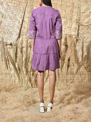 Purple Cotton Dress
