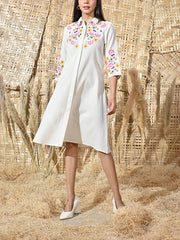 Off-White Cotton Dress