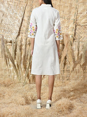 Off-White Cotton Dress