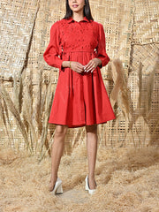 Red Cotton Dress