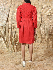 Red Cotton Dress