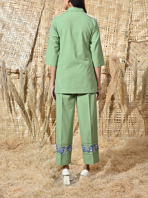 Green Cotton Co Ord Set