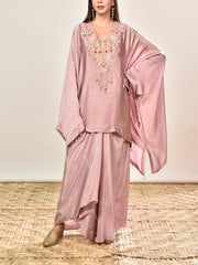 DD35, MTO, RK, kaftan set , drape skirt set