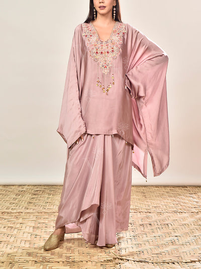DD35, MTO, RK, kaftan set , drape skirt set
