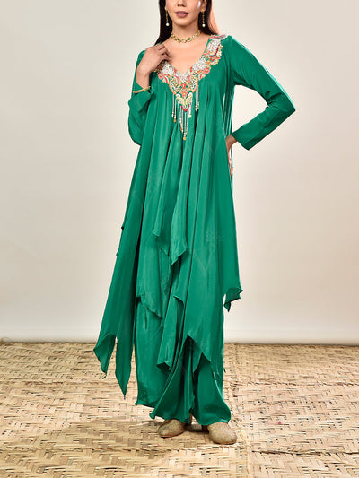 DD35, MTO, RK, drape skirt set 