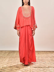 DD35, MTO, RK, kaftan set , drape skirt set