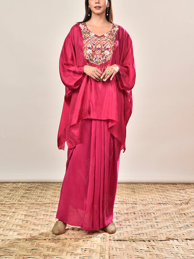 DD35, MTO, RK, kaftan set , drape skirt set
