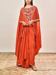 DD35, MTO, RK, cape set , drape skirt set 