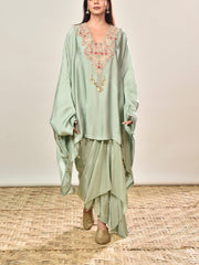 DD35, MTO, RK, kaftan set , drape skirt set