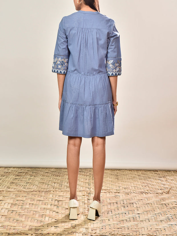Blue Cotton Dress
