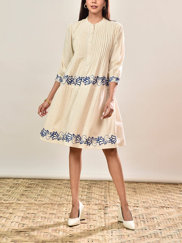 Off-White Cotton Dress