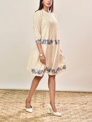 Off-White Cotton Dress