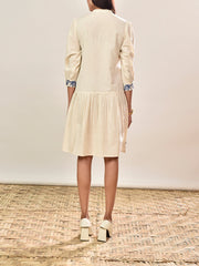 Off-White Cotton Dress