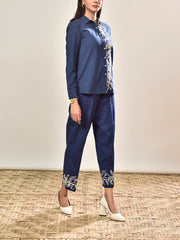 Blue Cotton Co-ord Set