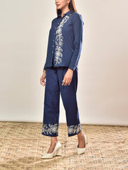 Blue Cotton Co-ord Set