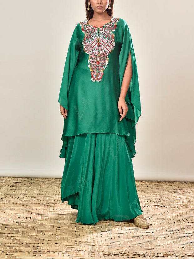 DD35, MTO, RK, cape set , drape skirt set 