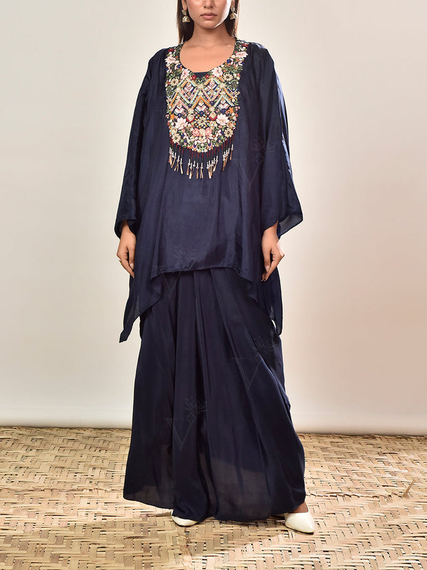 DD35, MTO, RK, kaftan set , drape skirt set