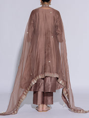 Brown Vasansi Silk Suit Set
