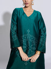 Green Vasansi Silk Co-Ord Set