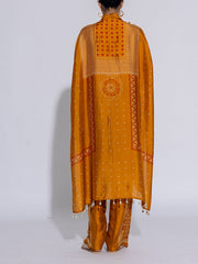 Mustard Yellow Vasansi Silk Co-Ord Set