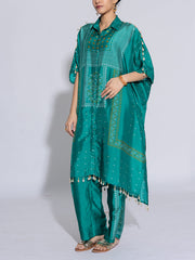 Green Vasansi Silk Co-Ord Set