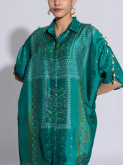 Green Vasansi Silk Co-Ord Set