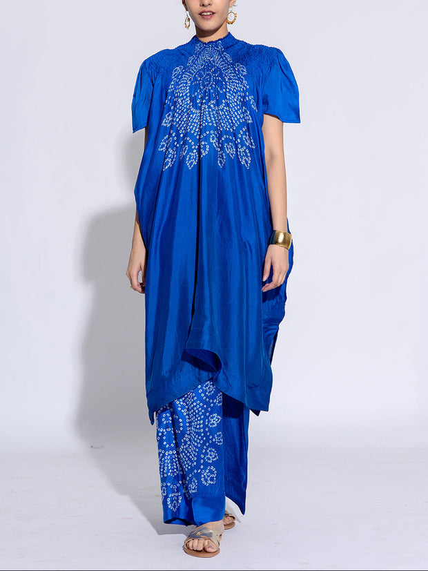 Blue Vasansi Silk Co-Ord Set