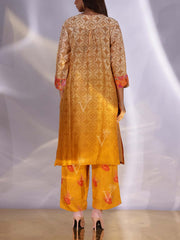 Mustard Vasansi Silk Kurta Set