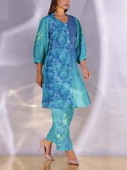 Blue Vasansi Silk Kurta Set