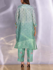 Mint Green  Vasansi Silk Kurta Set