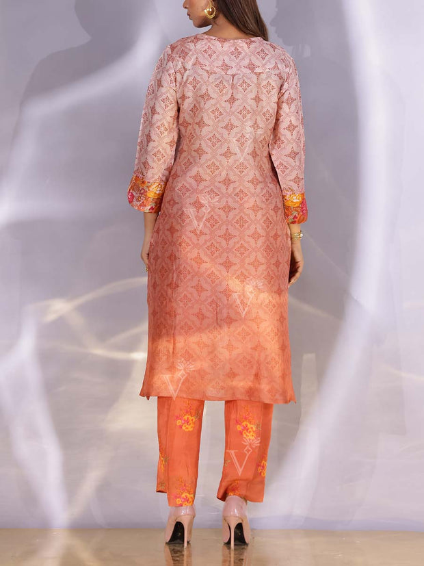 Light Brown Vasansi Silk Kurta Set