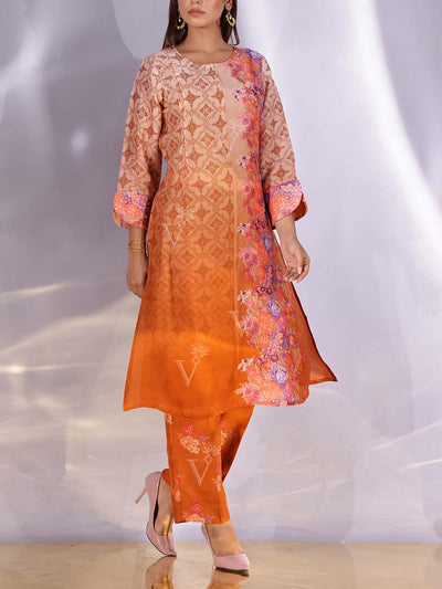 Brown Vasansi Silk Kurta Set