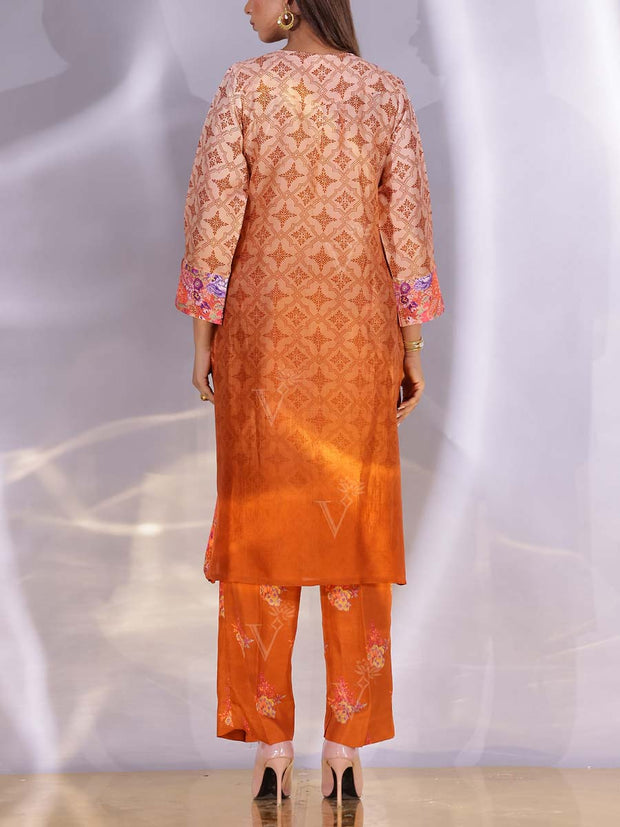 Brown Vasansi Silk Kurta Set