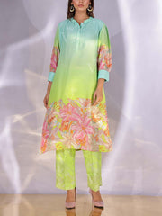 Green  Vasansi Silk Kurta Set