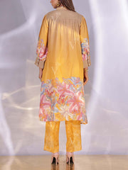 Mustard Vasansi Silk Kurta Set