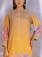Mustard Vasansi Silk Kurta Set