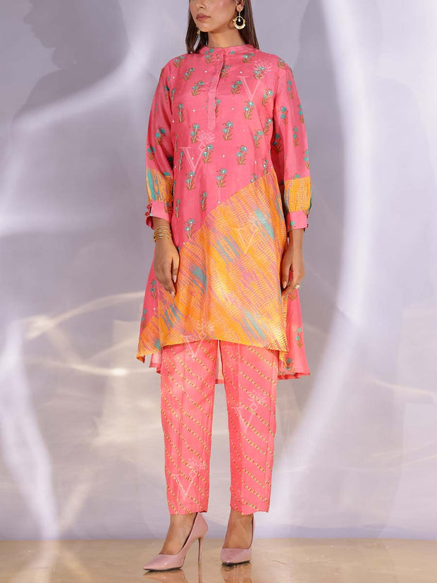 Pink Vasansi Silk Co Ord Set
